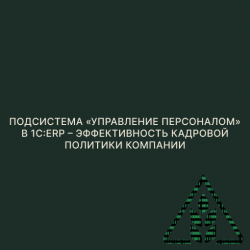Подсистема «Управление персоналом» в 1С:ERP – эффективность кадровой политики компании